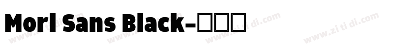 Morl Sans Black字体转换